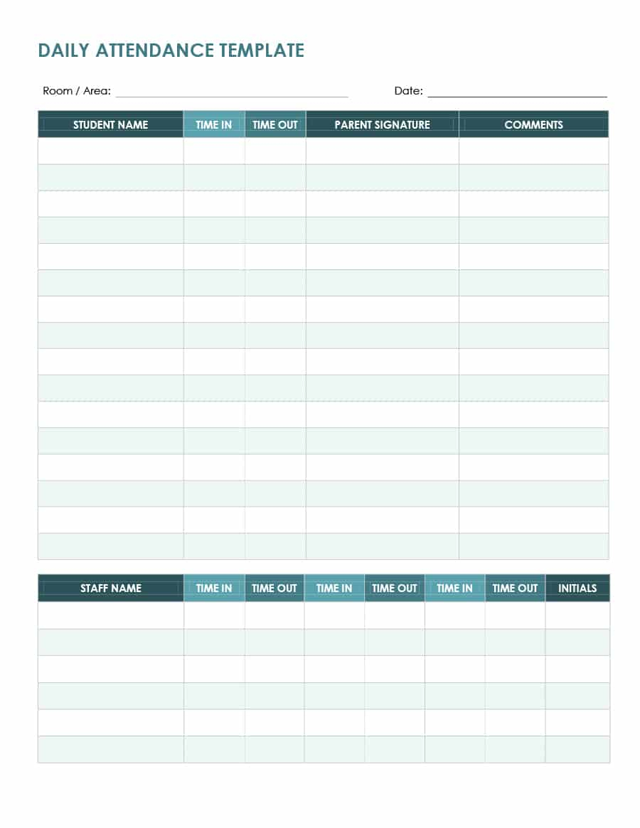 40+ Free Attendance Tracker Templates [Employee, Student, Meeting] for Time Off Tracking Spreadsheet
