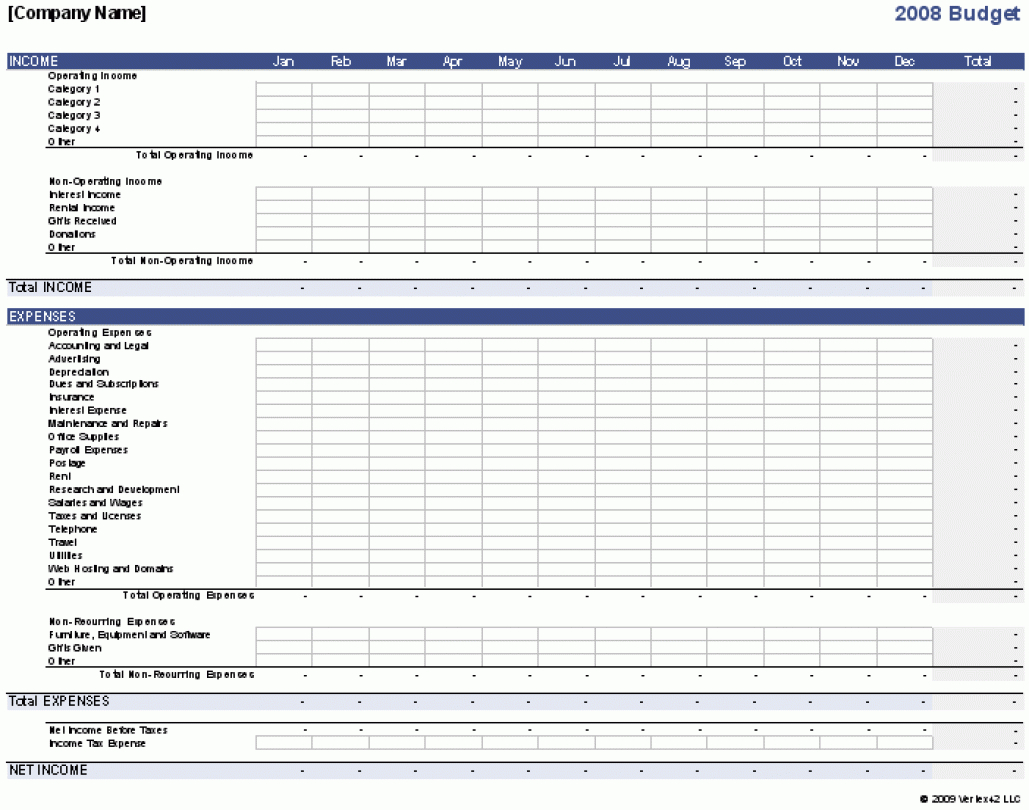 42 Excel Small Business Budget Template New – Markposts with 12 Month Business Budget Template Excel