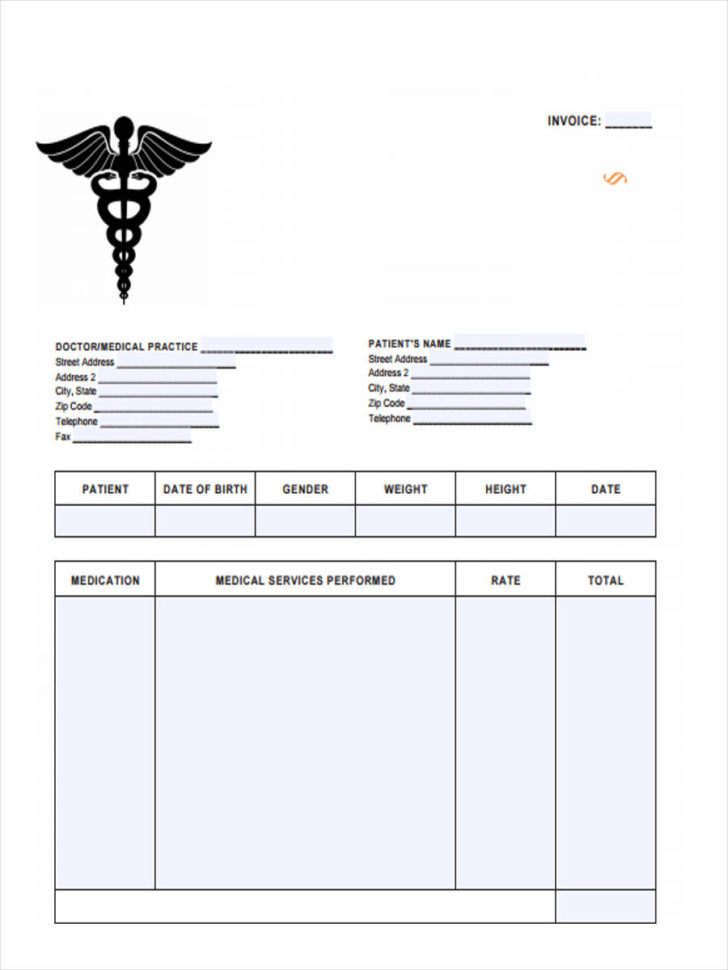5+ Medical Invoice Form Samples   Free Sample, Example Format Download In Medical Invoice Template