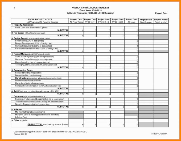 Stamp Inventory Spreadsheet —