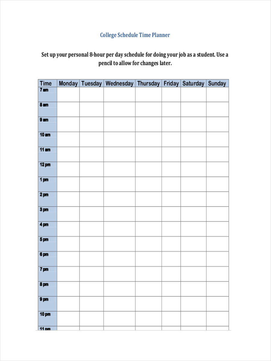 6+ Examples Of Time Management Schedules with Time Management Charts Templates