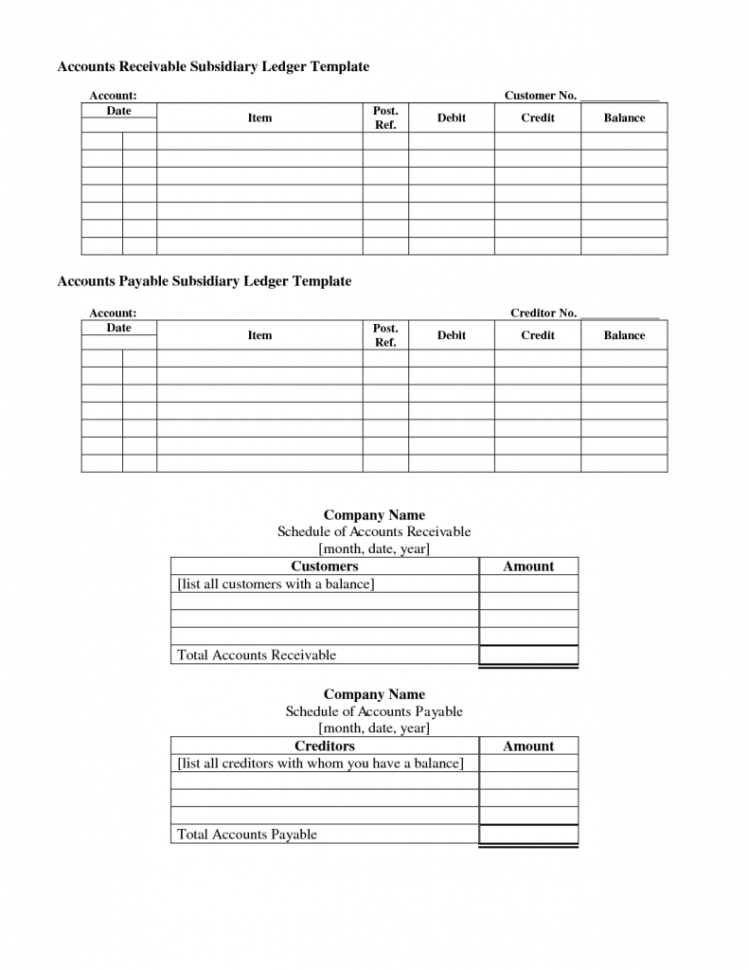 Accounts Ledger Template Excel   Durun.ugrasgrup Within Free Accounts Payable Templates