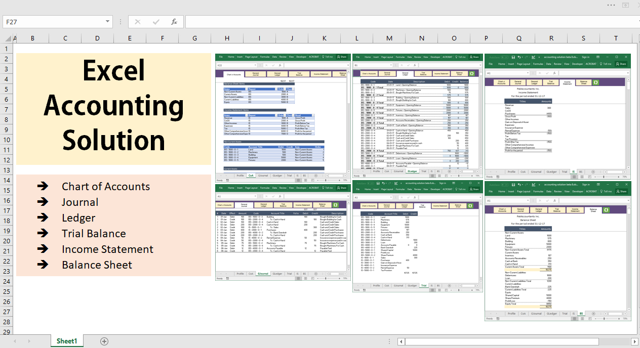 All Excel Accounting And Bookkeeping Solution Template With Basic Accounting Excel Formulas 6315