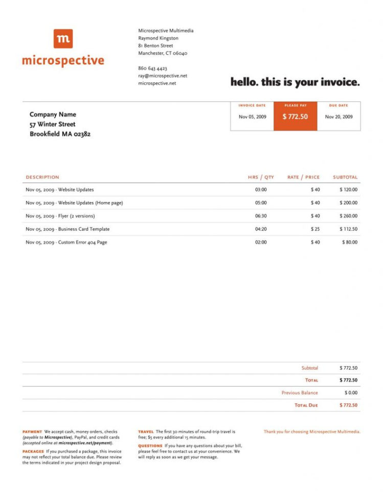 Art Invoice Www.topsimages inside Artist Invoice Samples —
