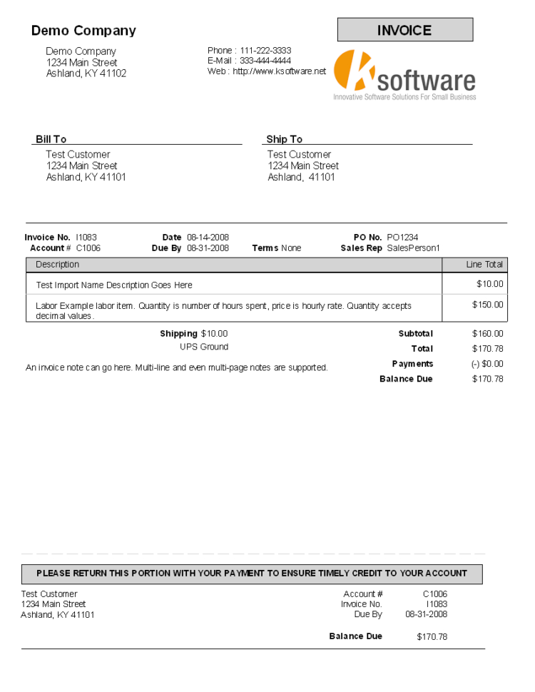 Billing Software & Invoicing Software For Your Business   Example For Professional Invoice Template