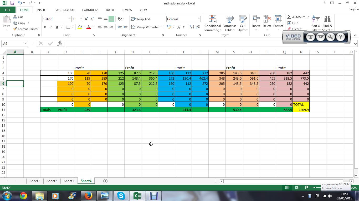 binance trading excel sheet