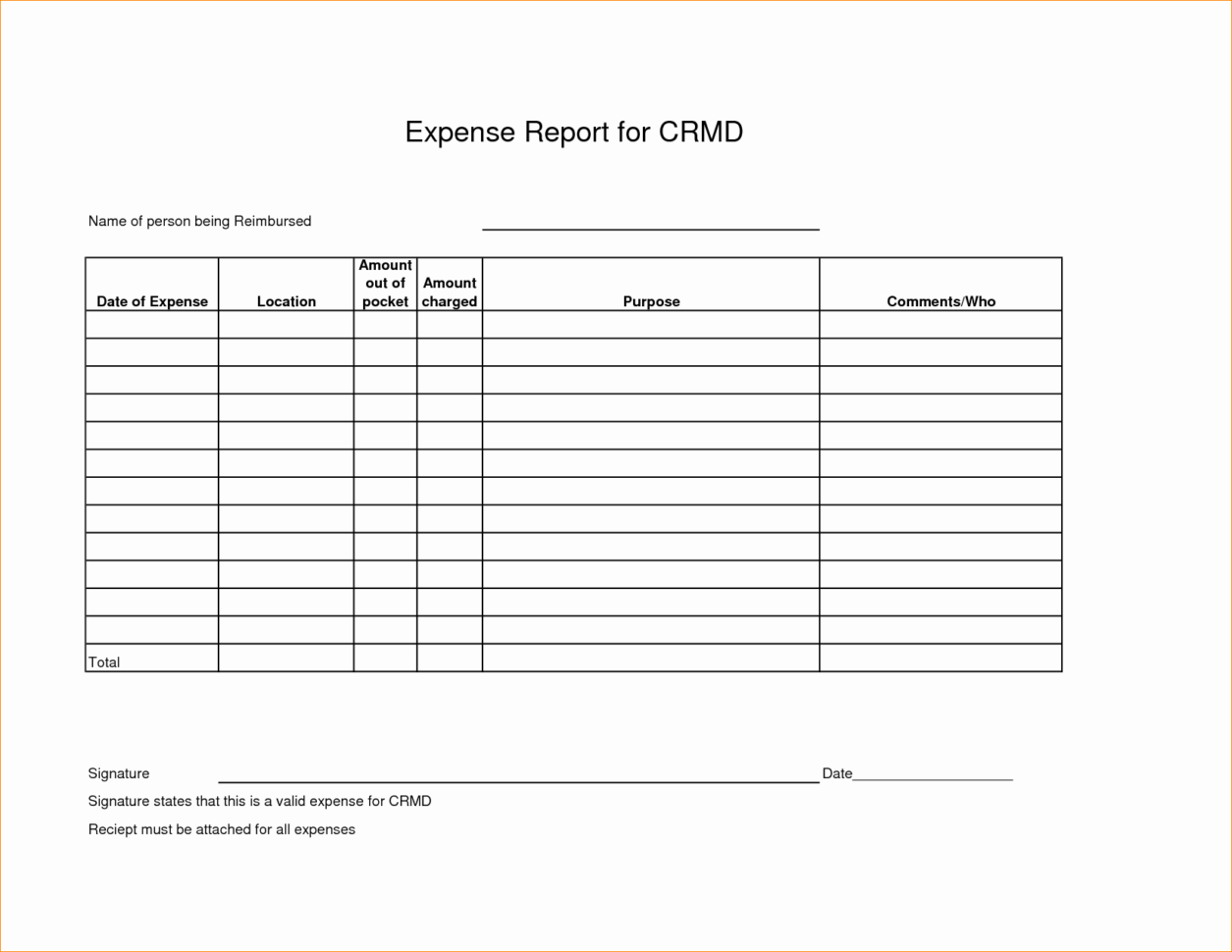 Blank Expense Sheet Elegant Blank Expense Sheet Best Free Expense And Microsoft Expense Report Template