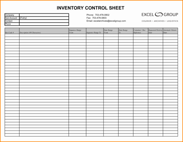 Blank Inventory Sheet Template — db-excel.com