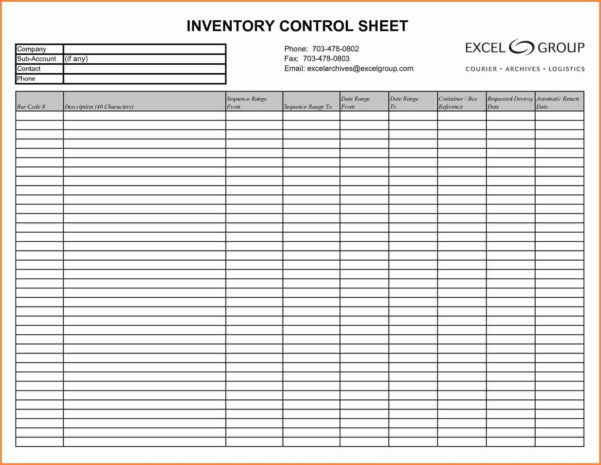 Printable Blank Inventory Spreadsheet — db-excel.com