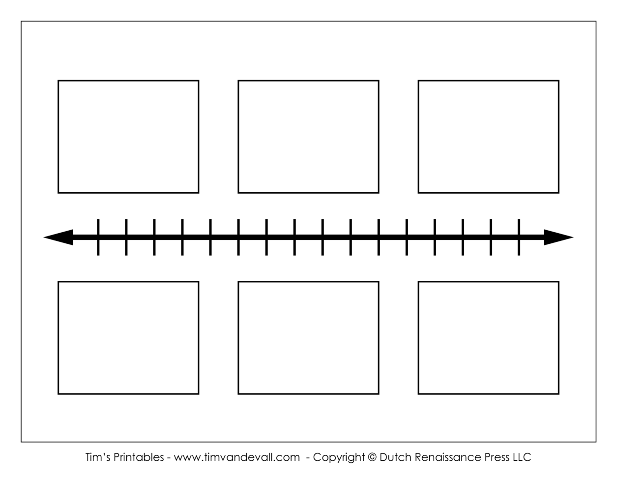 Blank Timeline Template   Tim's Printables To School Project Timeline Templates