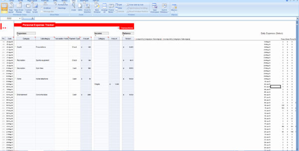 Budget Tracker Excel Amazing Design Inspirational Excel Spreadsheet inside How To Track Expenses In Excel