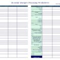 Budget Worksheet Free Excel New Spreadsheetxamples Small Business Throughout Financial Budget Spreadsheet