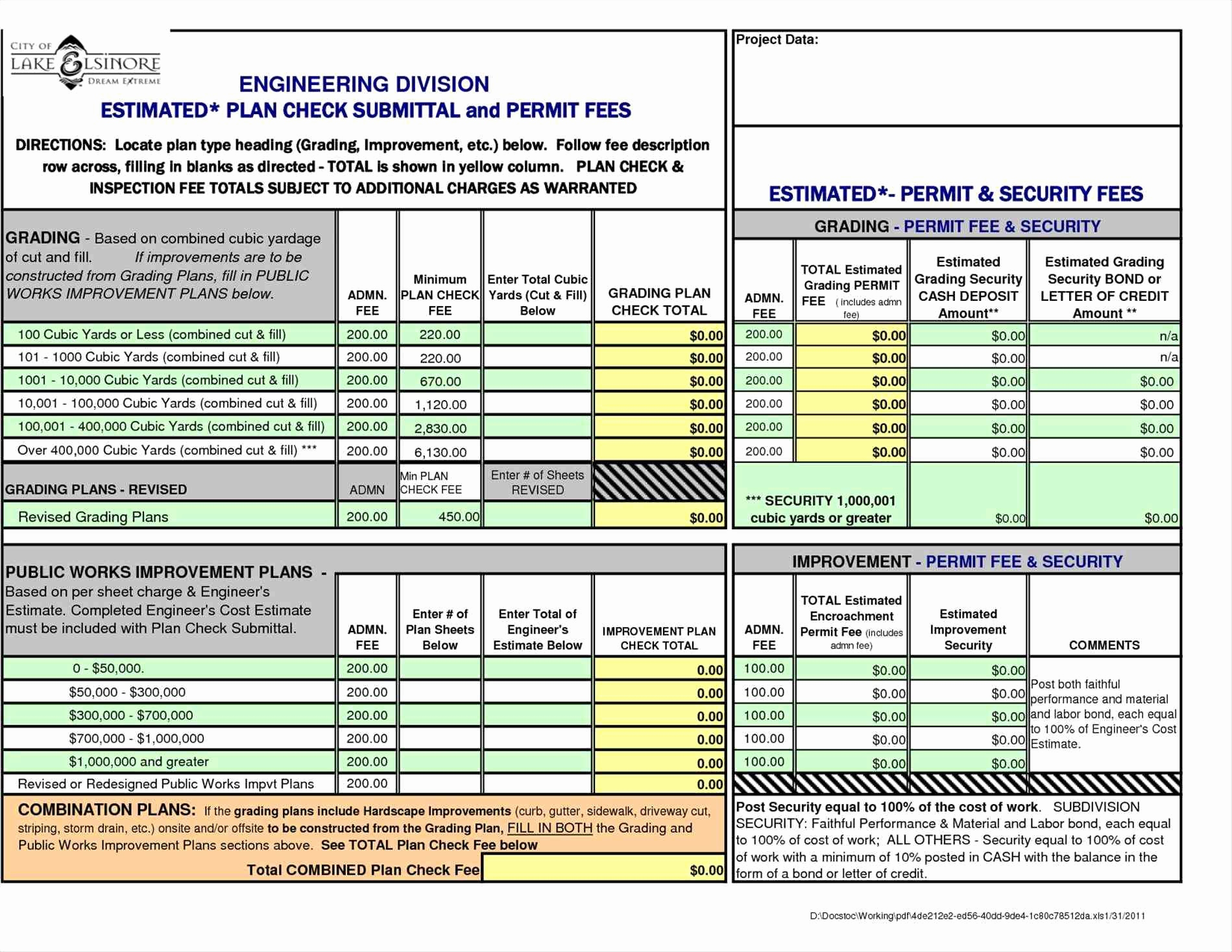 Building Construction Estimate Spreadsheet Excel Download New for Estimating Spreadsheets