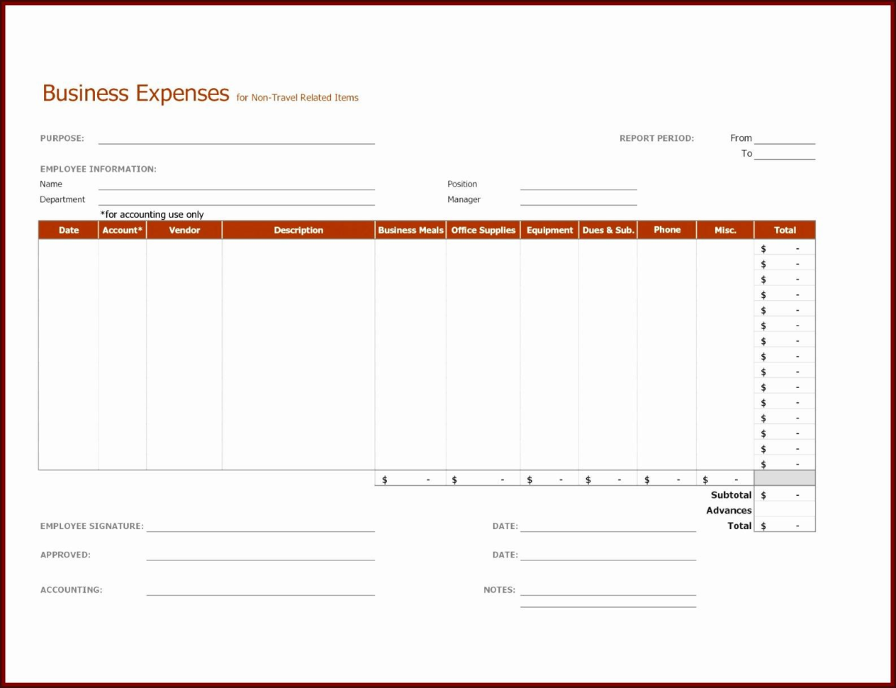 Business Expense Excel Template Save Monthly Business Expense With Monthly Business Budget Template Excel