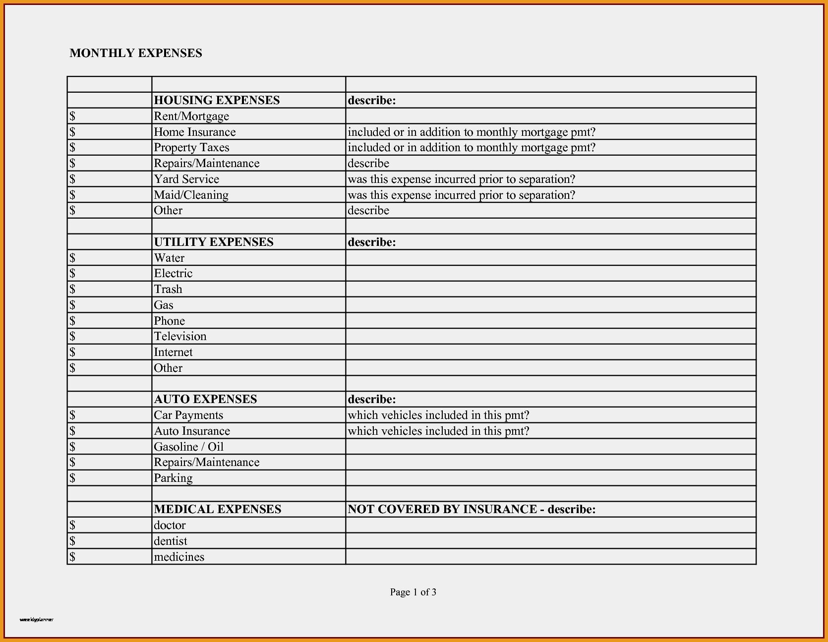 Business Expense Spreadsheet For Taxes Rental Property Tax With 