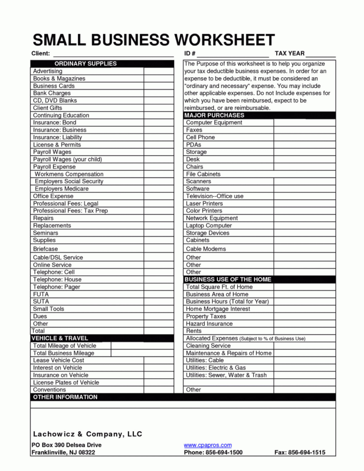 Business Expense Spreadsheet For Taxes Small Expenses With Tax To Spreadsheet Template For Small Business Expenses