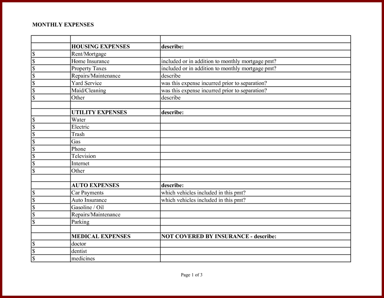 Business Expense Template Excel Free   Durun.ugrasgrup Throughout Business Expense Report Template Excel