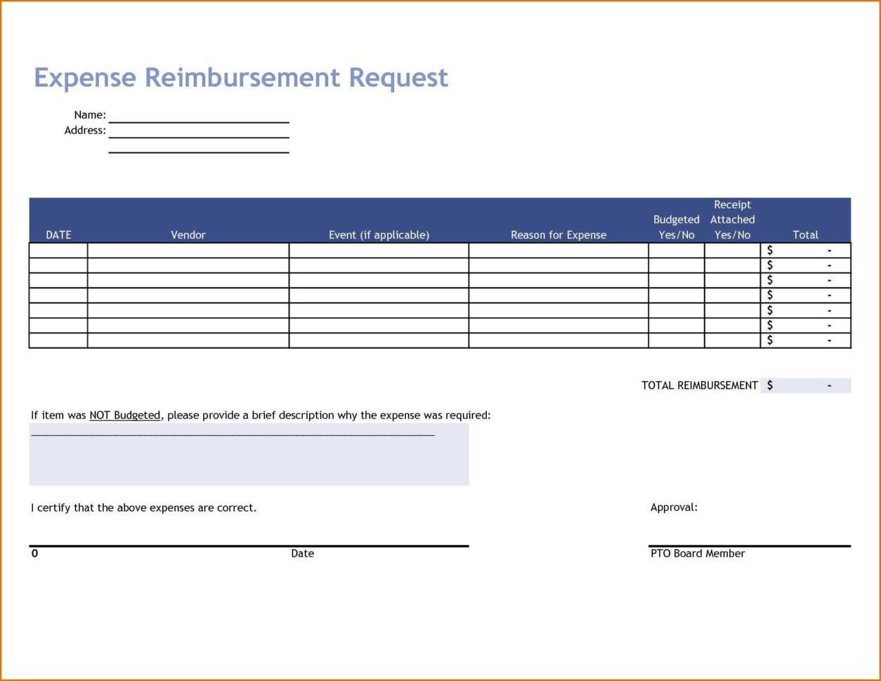 Business Expenses Form Template Reference Travel Expense For Business Expenses Claim Form Template
