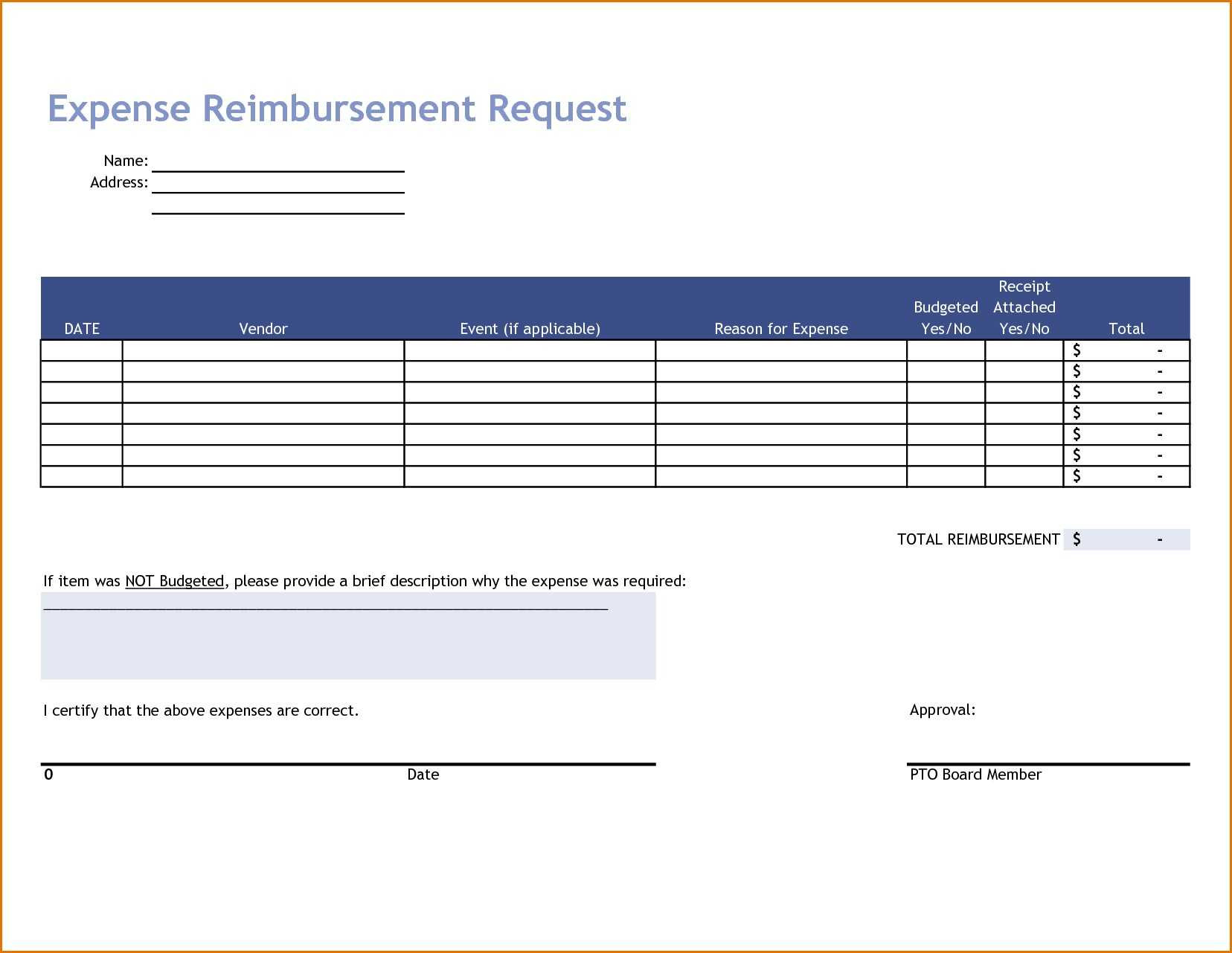 Business Expenses Form Template Reference Travel Expense for Business Expenses Claim Form Template
