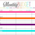 Business Financial Planning Spreadsheet Small Expenses Template New In Monthly Financial Planning