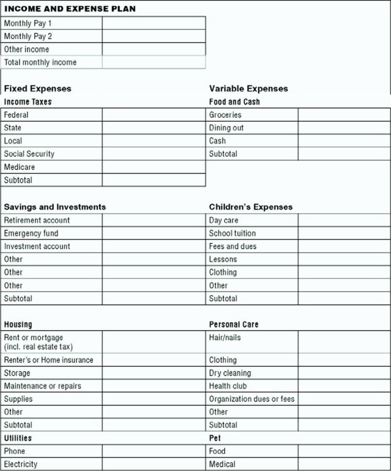 small business income and expense excel template