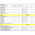 Business Monthly Budget Template Average Budgeting And Expense With Budget Template Sample