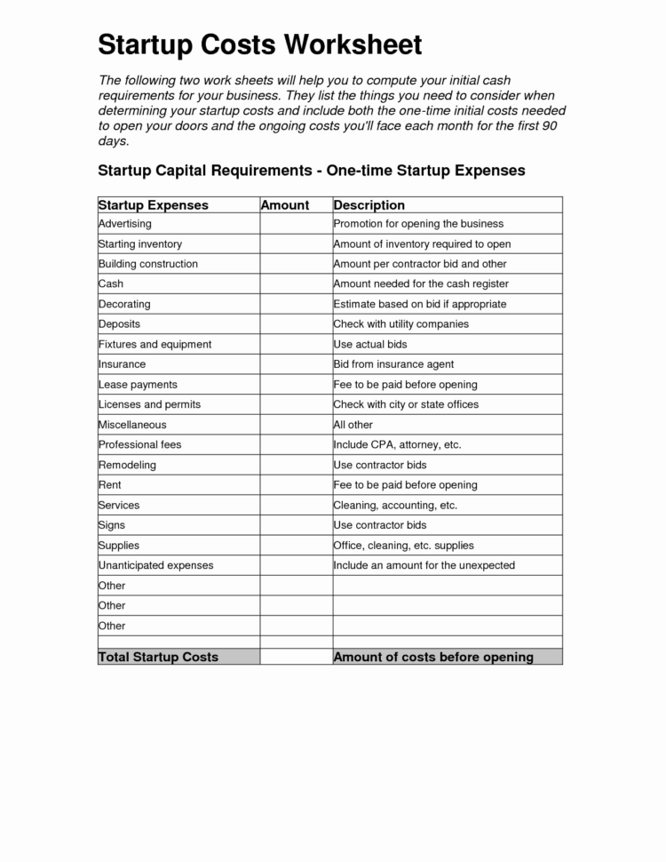 Business Start Up Expenses Template Save How Do I Start Spreadsheet For Business Startup Expense Template