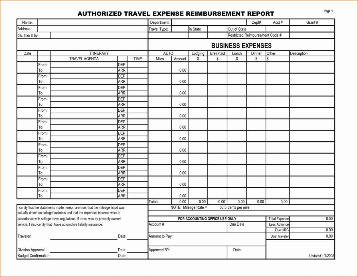 Business Travel Log Template Elegant Expense Reconciliation Template In Excel Business Travel Expense Template