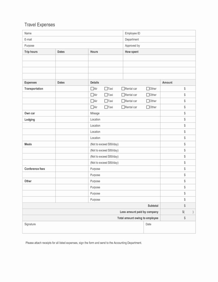 Business Trip Expenses Template Gallery   Business Cards Ideas Intended For Business Trip Expenses Template