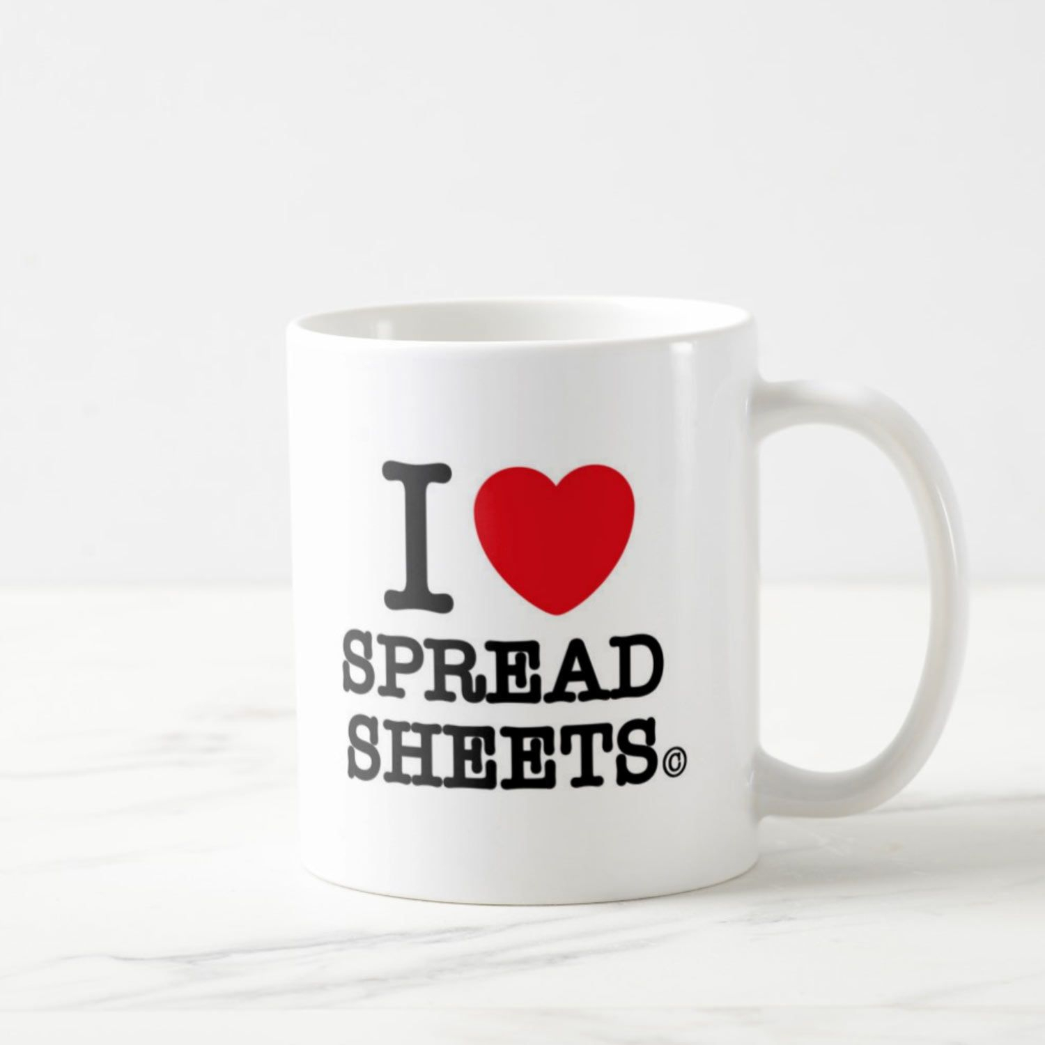 Buy I Heart Spreadsheets Coffee Mug Online At Best Prices - Giftcart For I Love Spreadsheets Mug