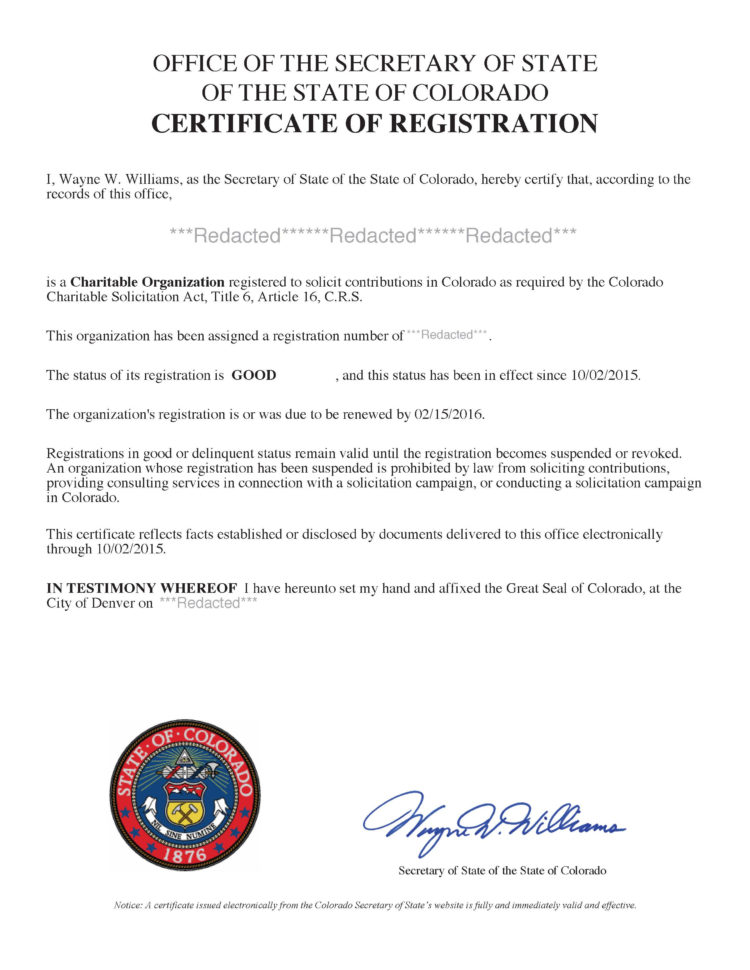 Colorado Fundraising Registration | Harbor Compliance To Business Registration License
