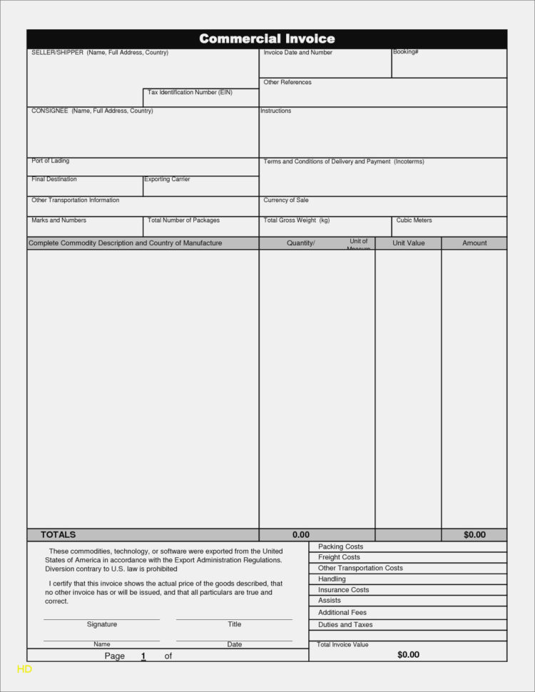 Commercial Invoice Template Excel Free Download Free Invoice And Invoice Template Excel Free Download