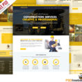 Construction Company Website Template Free Psd | Psdfreebies With Company Templates