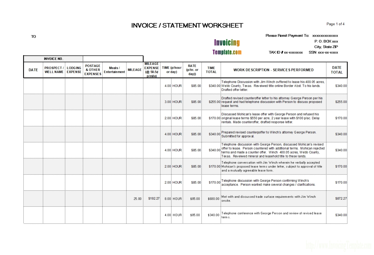 Consulting Invoice Template Excel Consulting Invoice Template With Consulting Invoice