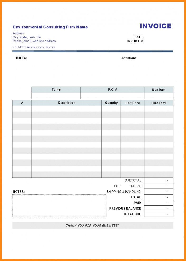 Consulting Invoice Template Word Get Sample 9 Consultant Latest Yet