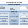 Credit Card Payoff Calculator Excel Templates As Well As Credit For Credit Card Debt Payoff Spreadsheet