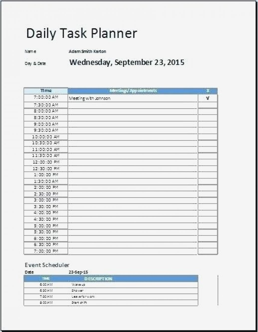 Daily Task List Template Excel Weekly More From Schedule Blank inside Excel To Do List Tracker