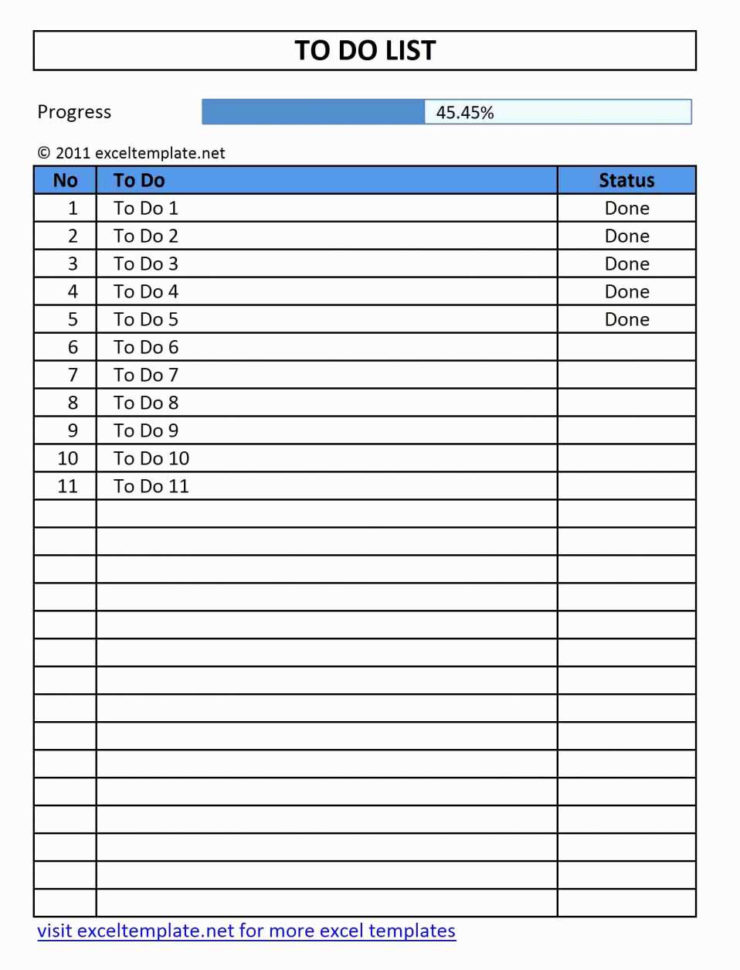 Daily Task Tracker On Excel Format To Do List Template Excel For Excel To Do List Tracker