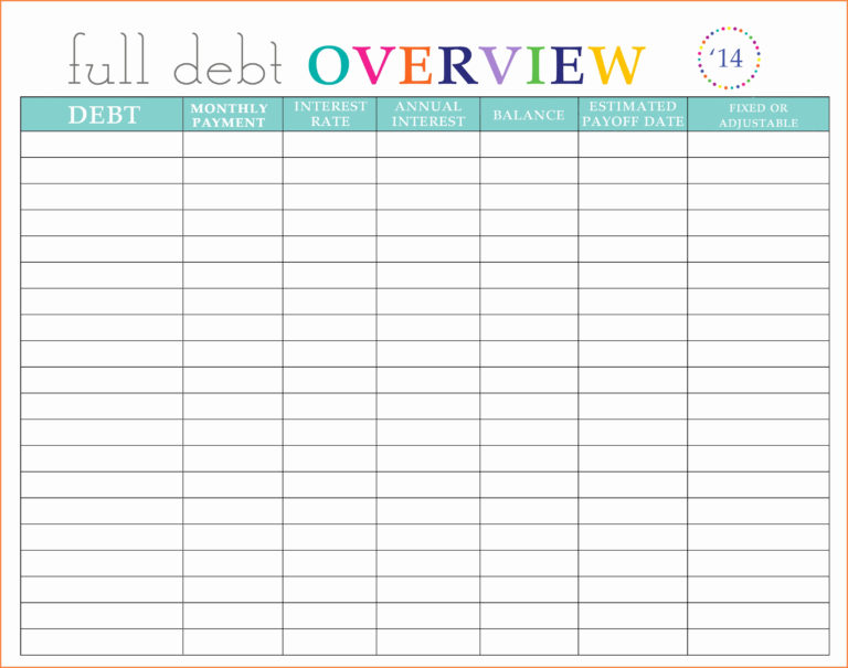 Credit Card Debt Payoff Spreadsheet — db-excel.com