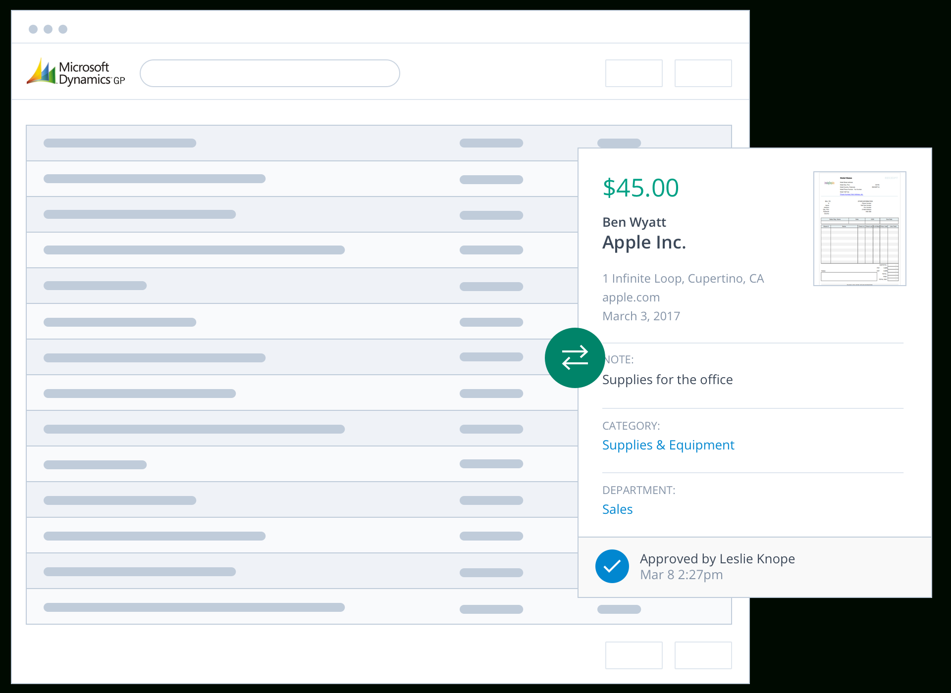 Dynamics Expense Reporting Software for Office Expense Report
