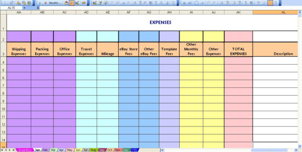 financial planning excel sheet