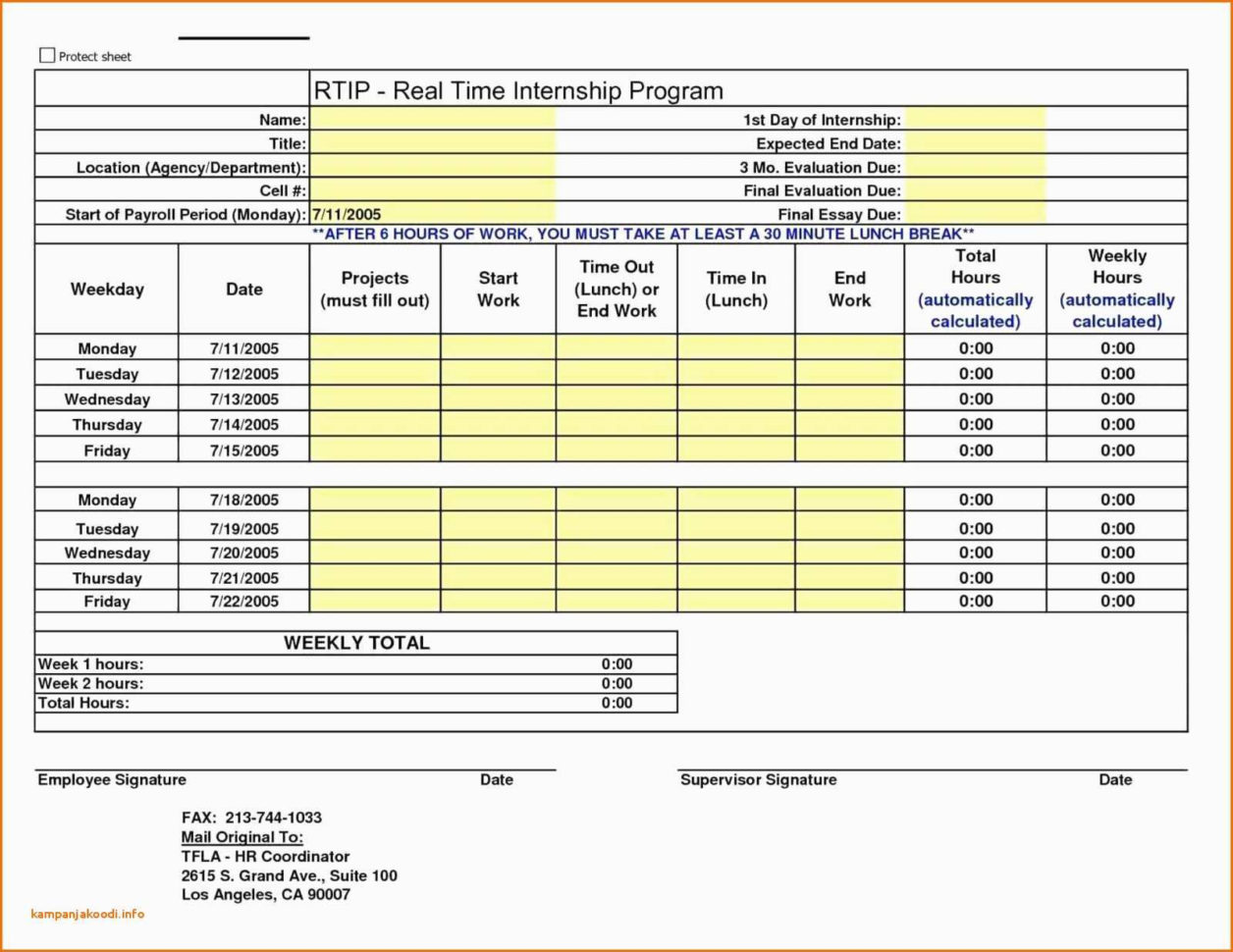 Employee Time Tracking Spreadsheet Awesome Bi Weekly Timesheet With Employee Time Tracking Template Employee Time Tracking Spreadsheet Awesome Bi Weekly Timesheet With Employee Time Tracking Template