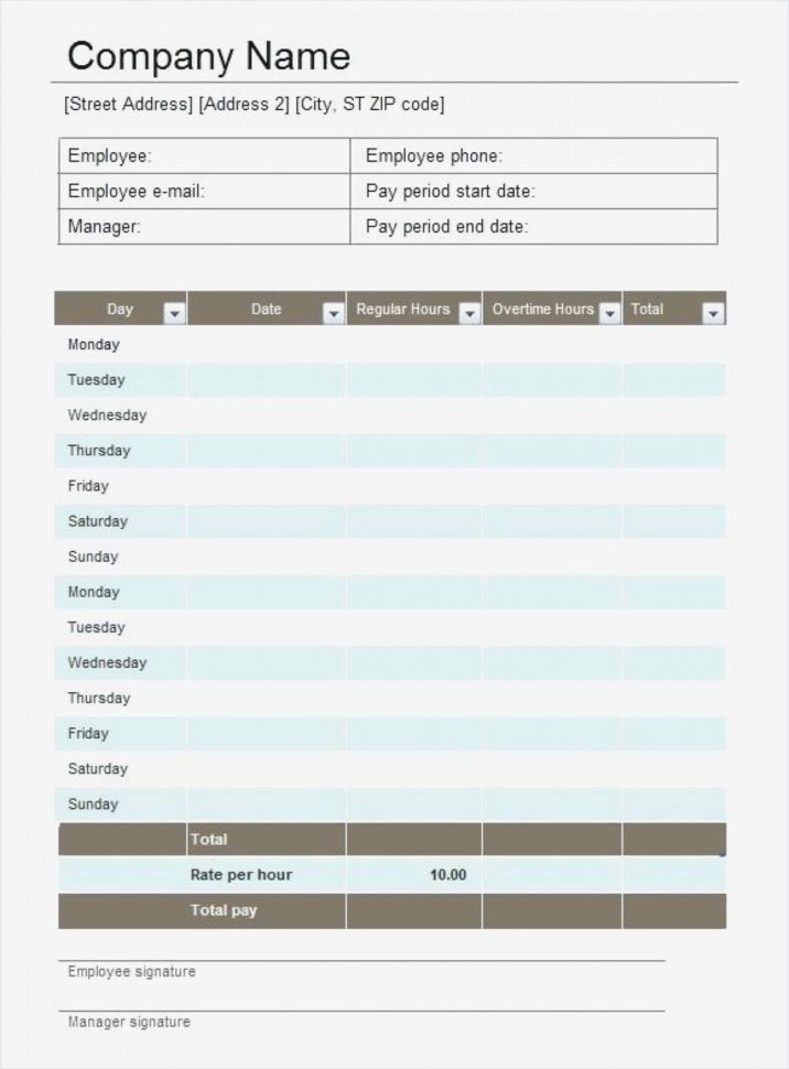 Employee Timesheet Template Excel Spreadsheet. Daily Timesheet Excel Within Biweekly Payroll Timesheet Template
