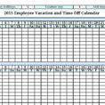 Employee Vacation Planning Calendar - Durun.ugrasgrup within Employee Paid Time Off Tracking Spreadsheet
