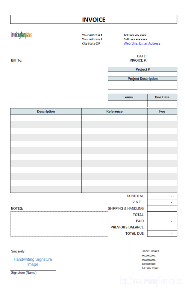 Engineering Service Billing Sample To Billing Invoice Sample