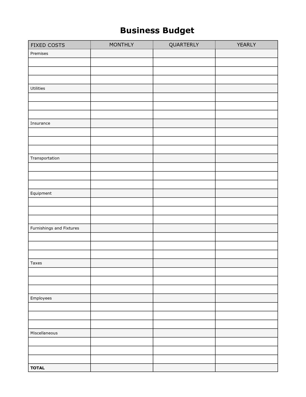 free small business expense spreadsheet template