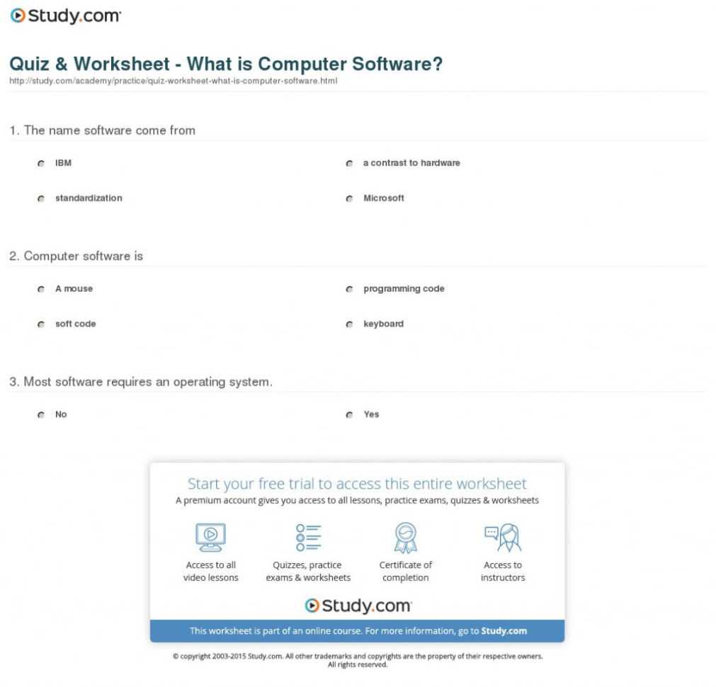 Example Of Spreadsheet Lesson Plans For High School Quiz Worksheet For Spreadsheet Lesson Plans For High School