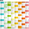 Excel Calendar 2015 (Uk): 16 Printable Templates (Xlsx, Free) Throughout Excel Spreadsheet Training Free Online