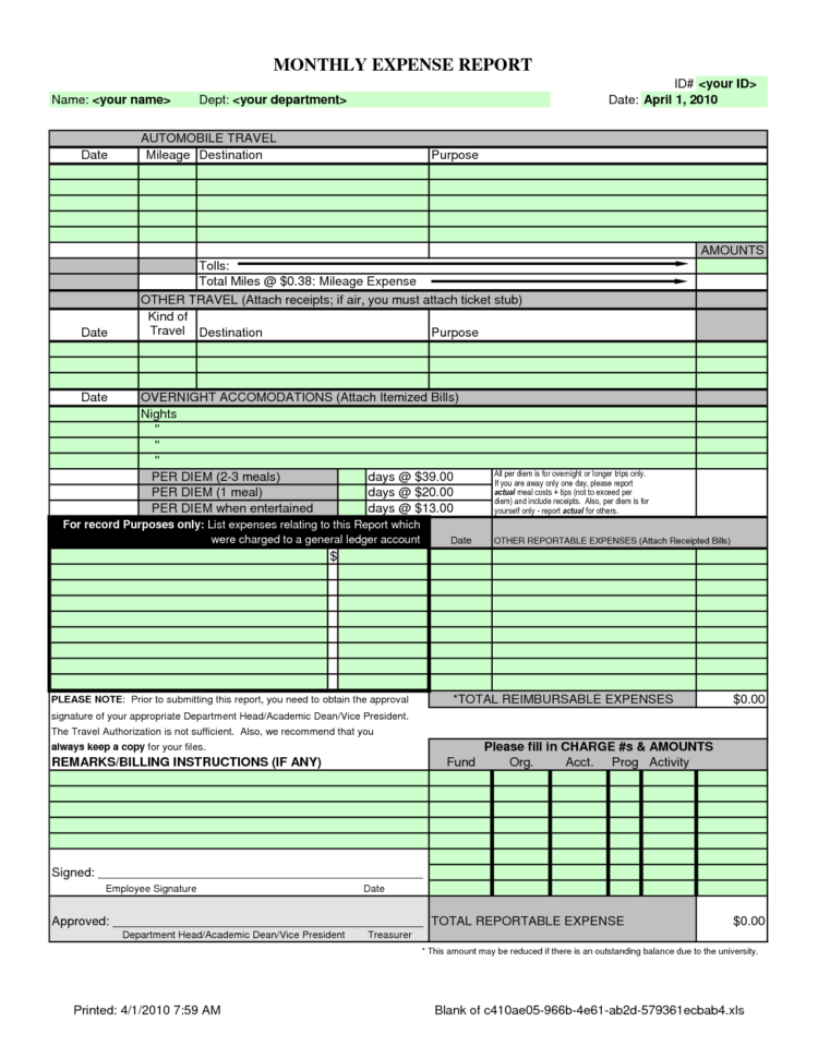 Excel Spreadsheet For Monthly Business Expenses Download Free In Excel Spreadsheet For Business Expenses