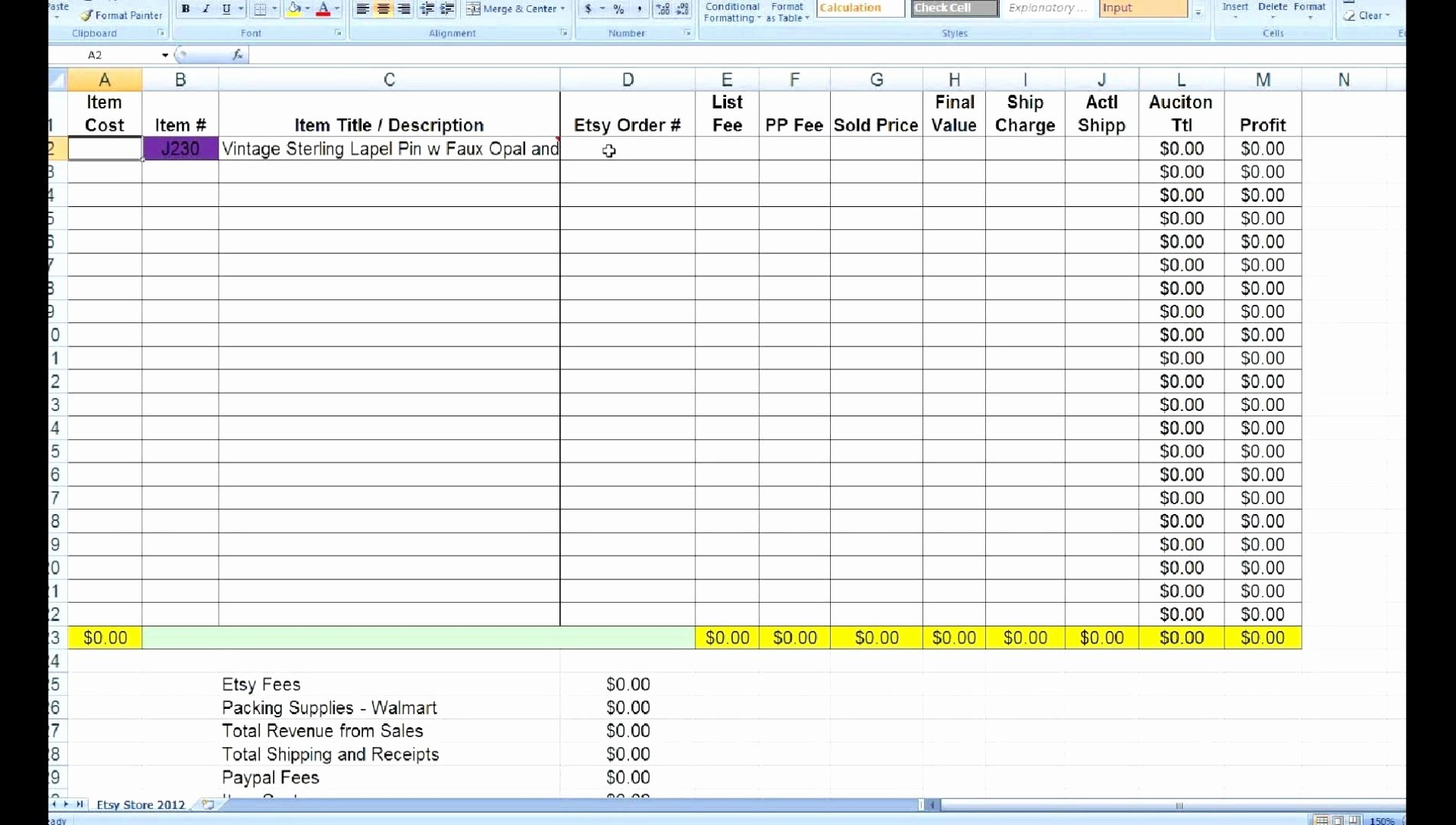 Excel Spreadsheet Templates For Tracking Small Store Inventory In Store Inventory Management Excel Template